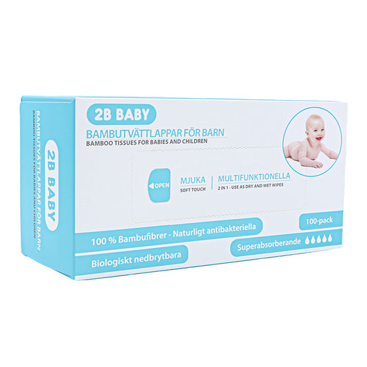2B Baby Bambuservetter 100-pack